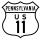 U.S. Route 11 Alternate marker