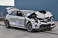 Frontal full-width crash test of a 2017 Cadillac ATS-V