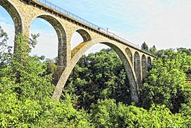 Le viaduc de Pélussin en 2013.