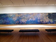 Claude Monet, Odraz oblaka na jezeru lopoča, oko 1920.