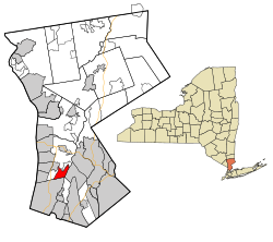 Location of Edgemont, New York