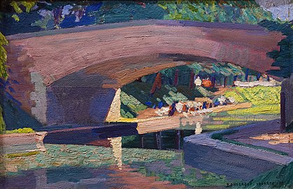 Le Pont par Édouard Domergue-Lagarde.