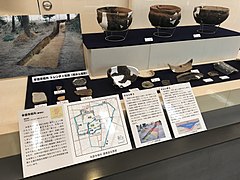 安城市埋蔵文化財センターに展示されている出土品