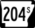 Highway 204S marker