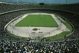 Le stade Azadi, principal stade d'Iran, en 1991.