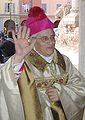 Dom Gianni toma posse na sua nova catedral, 16 de fevereiro de 2008.