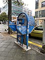 A decommissioned telephone booth in Berlin, 2022