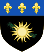 Blason historique non officiel de la Guadeloupe.