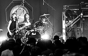 Boris performing in Australia, 2012 (L-R: Wata, Atsuo, Takeshi)