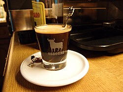 Carajillo in an Osborne bull glass