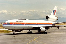 Un DC-10 de United.