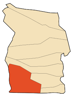 Location of M'Rara commune within El M'Ghair Province