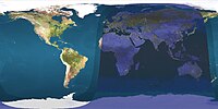 Parcours nocturne et éclairé par le soleil à 19h UTC.