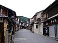 Rue déserte et magasins fermés, près du Kiyomizu-dera, à Kyoto (samedi 23 mai 2020).