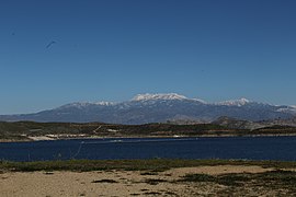 A view of the San Jacinto mountains from Diamond Valley Lake