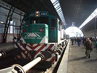 Metropolitano locomotive at La Plata