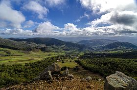 Vue depuis les environs du parc national d'El Feija, au sud.