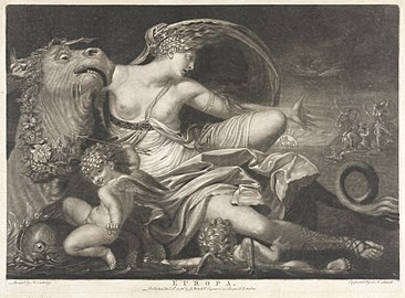 5. John Raphael Smith, Europa, 1776, Musée d'art du comté de Los Angeles.