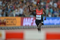 Ezekiel Kemboi – disqualifiziert wegen Übertretens der Bahninnenmarkierung