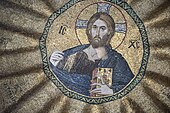 Mosaic of Jesus in Pammakaristos Church in Istanbul