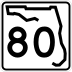 State Road 80 marker