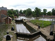 Castle Mills Lock and Basin, near the Foss Barrier and the confluence with River Ouse 53°57′15″N 1°04′41″W﻿ / ﻿53.954078°N 1.077944°W﻿ / 53.954078; -1.077944