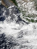 Hernan intensifying off Mexico