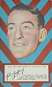 1954 Argus Newspaper Football Portraits trading card featuring Fitzroy player Jack Gaffney.