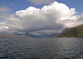 Knoydart depuis la mer.