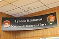 Sign at entrance to Johnson National Historical Park