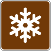 MUTCD sign with a snowflake!