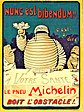 La première affiche représentant Bibendum, par O’Galop (1898).