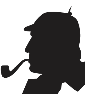 The famed Sherlock Holmes silhouette