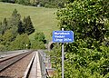 Murtalbachviadukt der Wechselbahn, Blick richtung Westen zum Portal des Gerichtsbergtunnels  Qualitätsbild