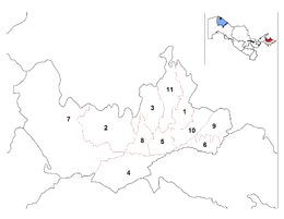 Distretto di Turakurgan – Mappa