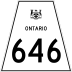 Highway 646 marker