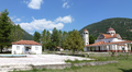 View of the square of the new village of Paos, Achaia.