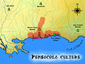 Geographic extent of Pensacola culture