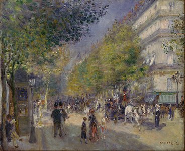 The Grands Boulevards, by Pierre-Auguste Renoir