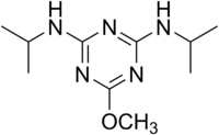 Skeletal formula of prometon