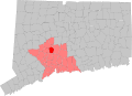 Location of Prospect in New Haven County