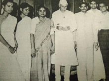 S. K. Paramasivan and his family with Jawaharlal Nehru