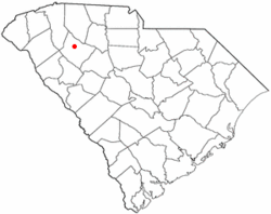 Location of Wattsville, South Carolina