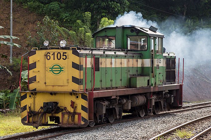 馬來西亞沙巴州鐵路的6105號柴油機車。