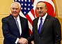 6 December 2017 Turkish Foreign Minister Mevlüt Çavuşoğlu with U.S. Secretary of State Rex Tillerson;