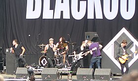 The Blackout performing at Leeds Festival 2011