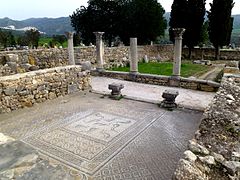 Mosaïque des neuf Dauphins de la maison d'Orphée