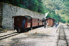 Le train des pignes, Gare de Thorame-Haute.