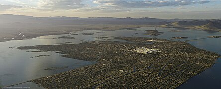 View of Tenochtitlan looking towards Tenayuca