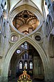 "Scissors" strainer arch arrangement in Wells Cathedral includes an inverted arch